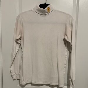 90s Tweety Bird White Turtleneck Long Sleeve Top